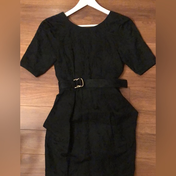 Stella McCartney Collection black jacquard print dress - Picture 2 of 5